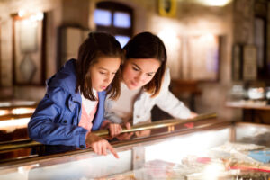 family at museum